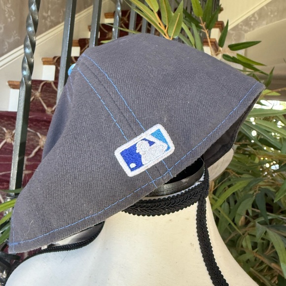 New York Yankees baseball cap very good condition gray and blue size 7 and 3/8 - Picture 4 of 10